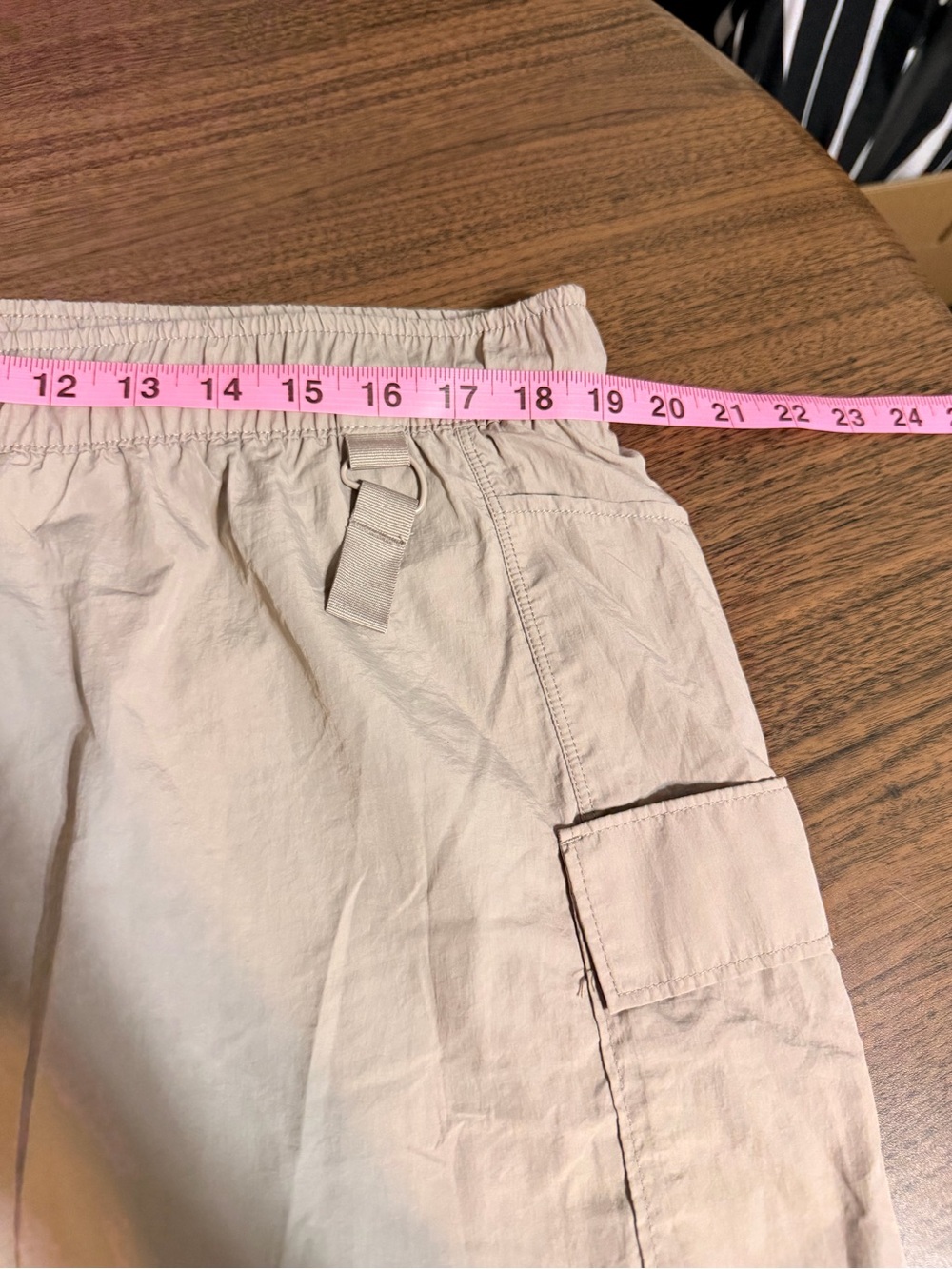 Avia Light Beige Cargo Skirt with Drawstring Waist - Picture 4 of 5